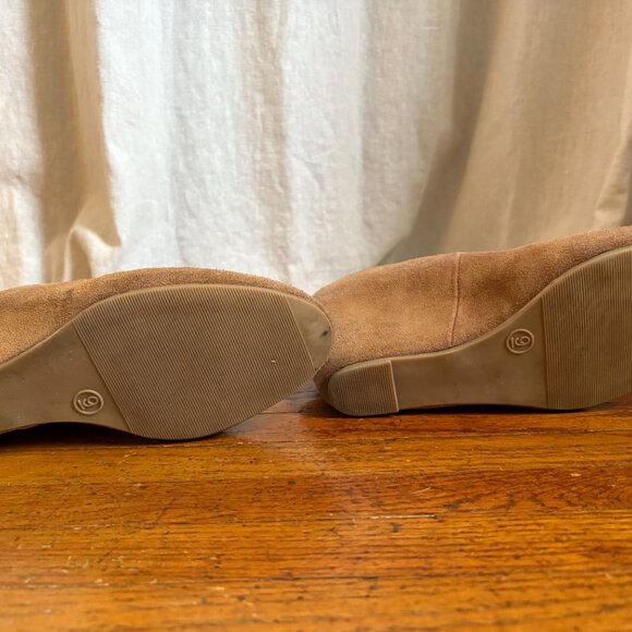 Merona Genuine Leather Suede Wedge Shoes - Camel color, Size 9 - Picture 6 of 6